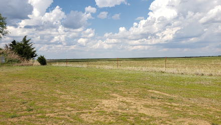 Nothing but open pasture around you